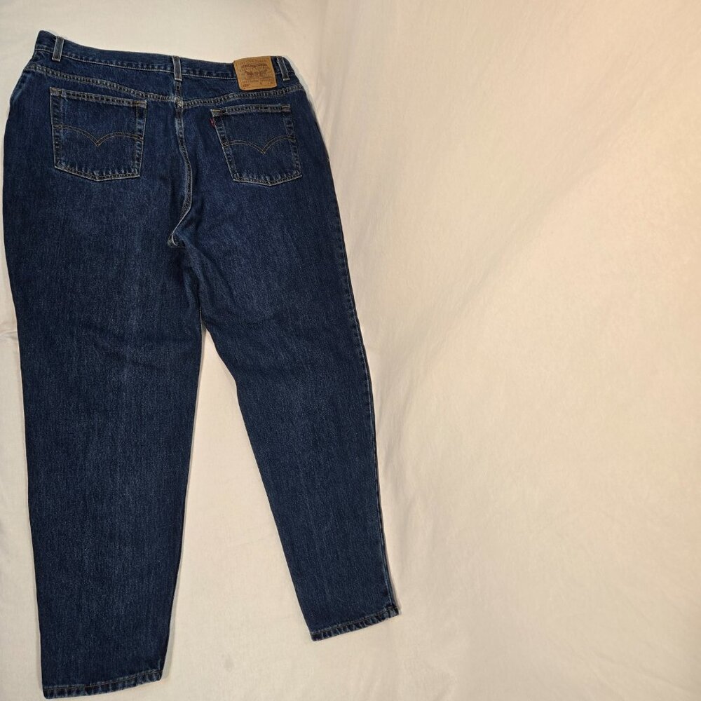 USA Vintage LEVI'S 550 Relaxed Fit Tapered Leg Hi-Rise Women's Plus Size 24 W M. - Picture 3 of 16
